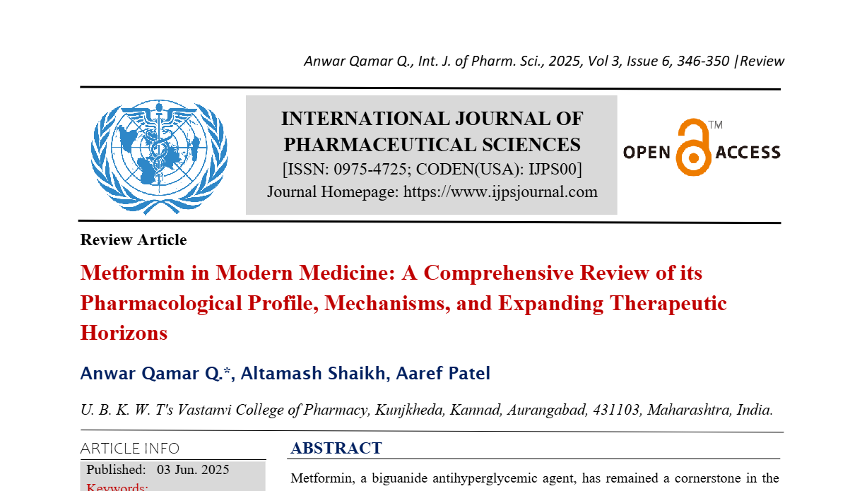 Metformin in Modern Medicine: A Comprehensive Review of its Pharmacological Profile, Mechanisms, and Expanding Therapeutic Horizons 