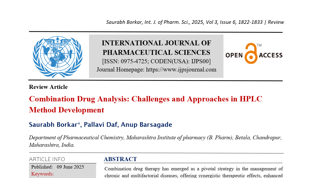 Combination Drug Analysis: Challenges and Approaches in HPLC Method Development
