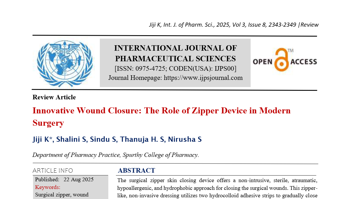 Innovative Wound Closure: The Role of Zipper Device in Modern Surgery