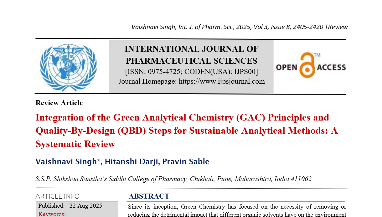 Integration of the Green Analytical Chemistry (GAC) Principles and Quality-By-Design (QBD) Steps for Sustainable Analytical Methods: A Systematic Review