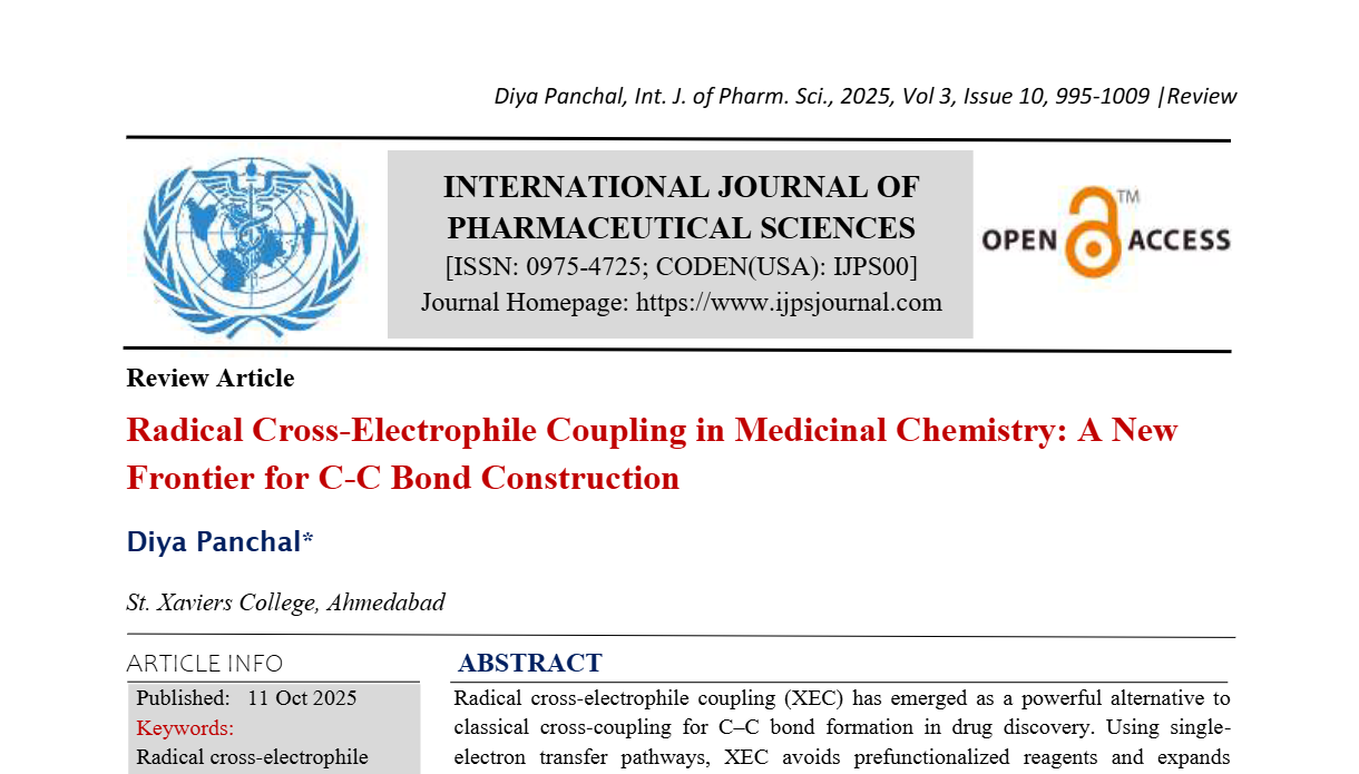 Radical Cross-Electrophile Coupling in Medicinal Chemistry: A New ...