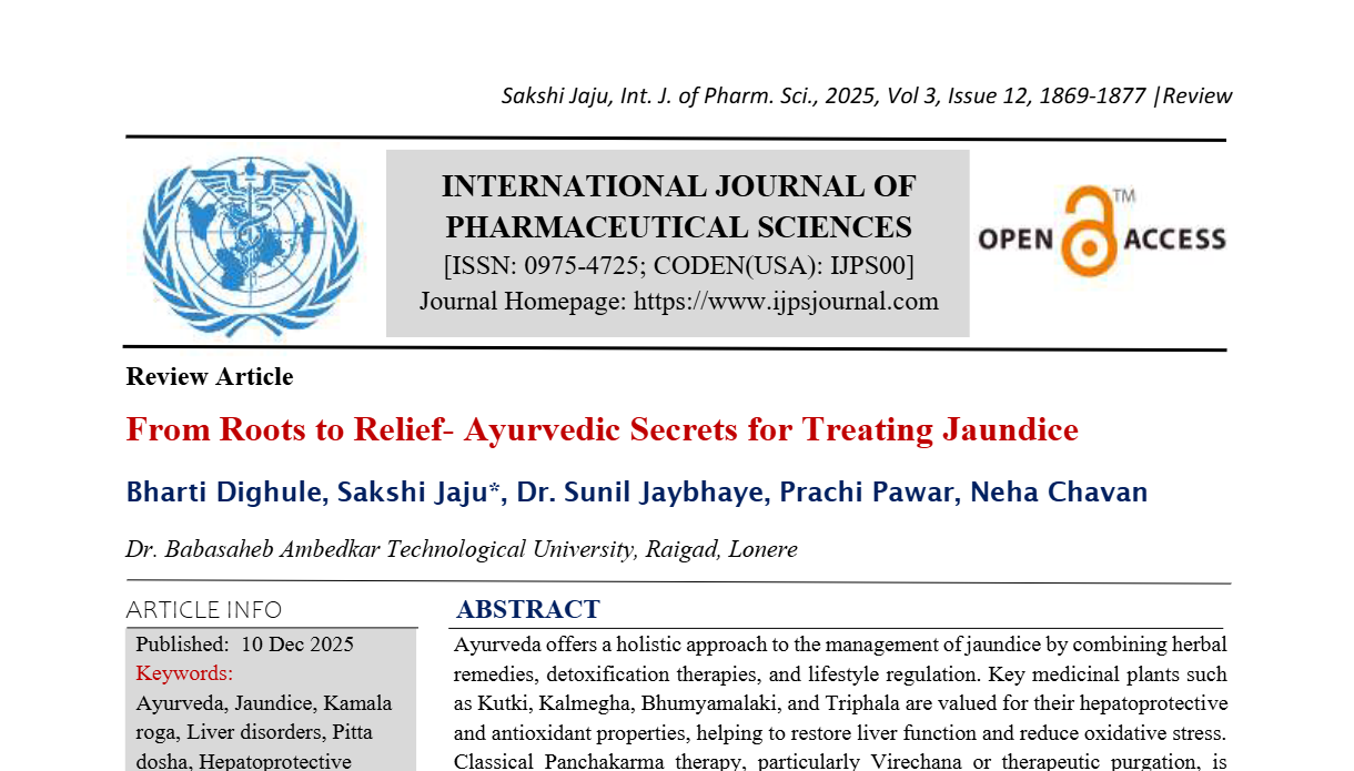 From Roots to Relief- Ayurvedic Secrets for Treating Jaundice