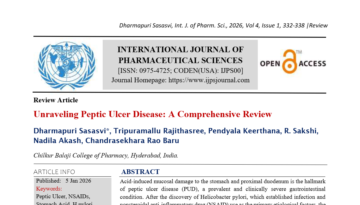 Unraveling Peptic Ulcer Disease: A Comprehensive Review