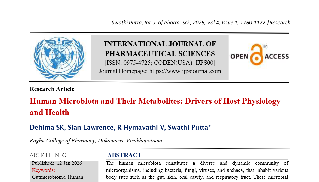 Human Microbiota and Their Metabolites: Drivers of Host Physiology and Health