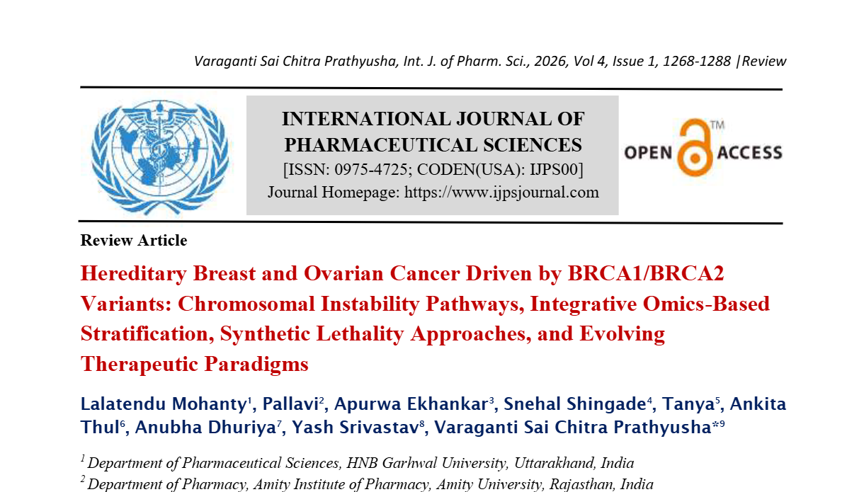 Hereditary Breast and Ovarian Cancer Driven by BRCA1/BRCA2 Variants: Chromosomal Instability Pathways, Integrative Omics-Based Stratification, Synthetic Lethality Approaches, and Evolving Therapeutic Paradigms