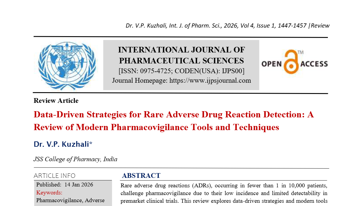 Data-Driven Strategies for Rare Adverse Drug Reaction Detection: A Review of Modern Pharmacovigilance Tools and Techniques