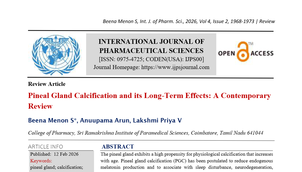 Pineal Gland Calcification and its Long-Term Effects: A Contemporary Review