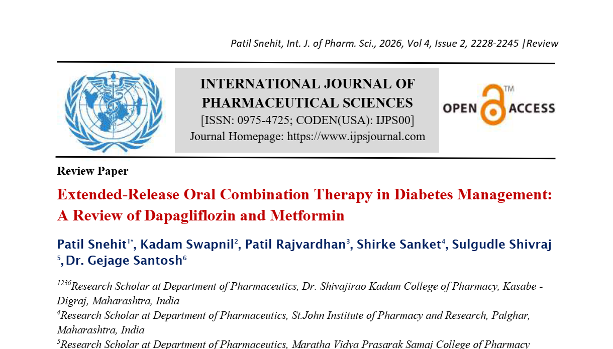 Extended-Release Oral Combination Therapy in Diabetes Management: A Review of Dapagliflozin and Metformin