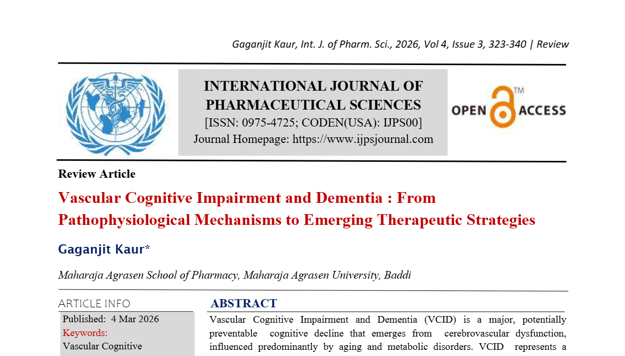 Vascular Cognitive Impairment and Dementia : From Pathophysiological Mechanisms to Emerging Therapeutic Strategies