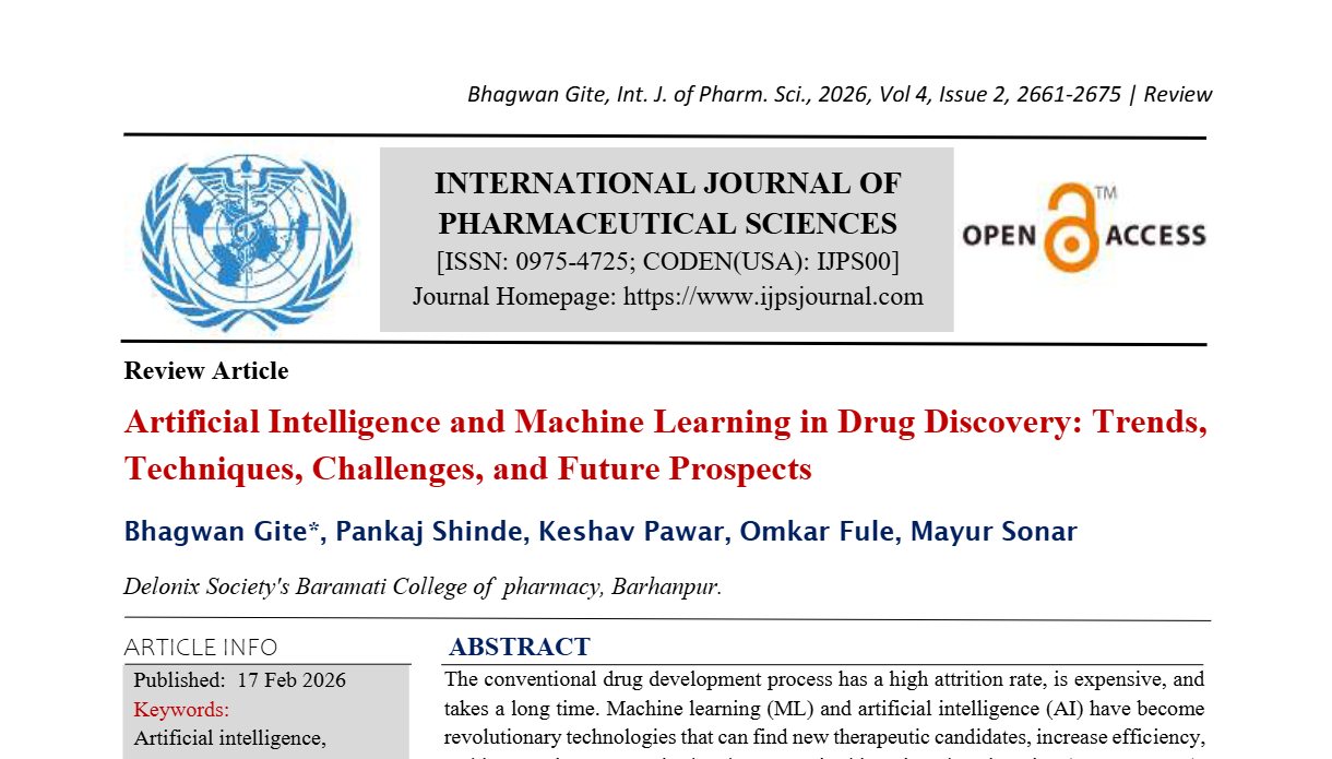 Artificial Intelligence and Machine Learning in Drug Discovery: Trends ...