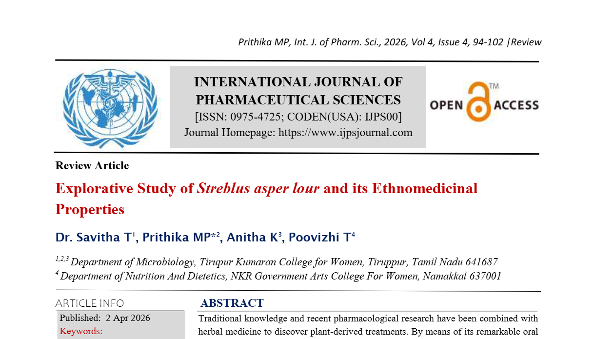 Explorative Study of Streblus asper lour and its Ethnomedicinal Properties