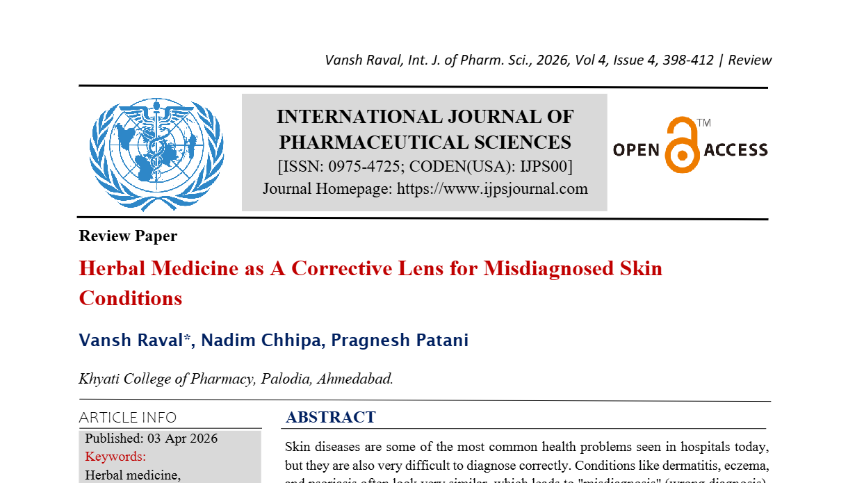 Herbal Medicine as A Corrective Lens for Misdiagnosed Skin Conditions