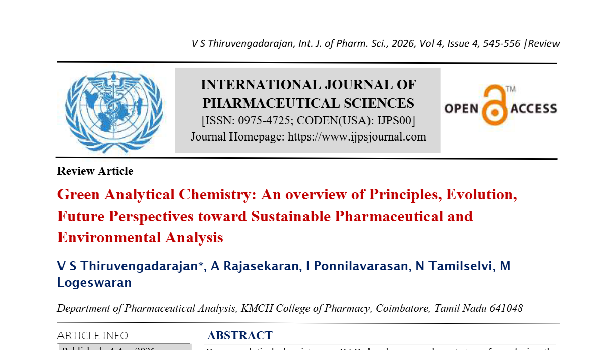 Green Analytical Chemistry: An overview of Principles, Evolution, Future Perspectives toward Sustainable Pharmaceutical and Environmental Analysis  