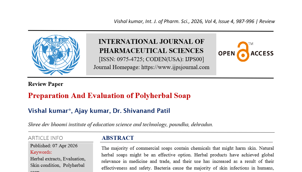 Preparation And Evaluation of Polyherbal Soap
