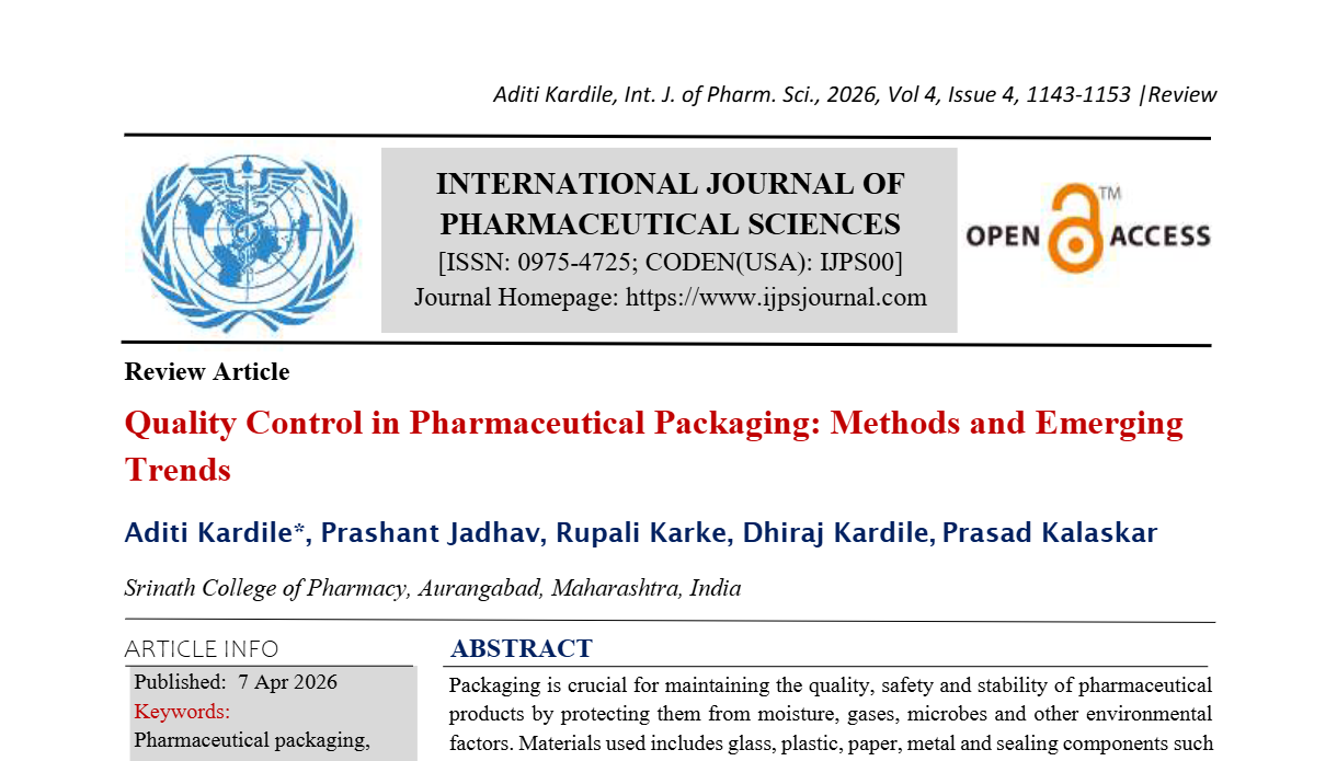 Quality Control in Pharmaceutical Packaging: Methods and Emerging Trends  