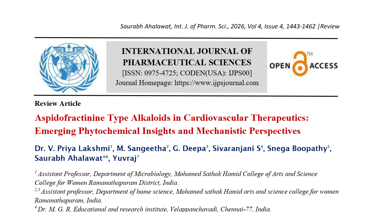 Aspidofractinine Type Alkaloids in Cardiovascular Therapeutics: Emerging Phytochemical Insights and Mechanistic Perspectives  