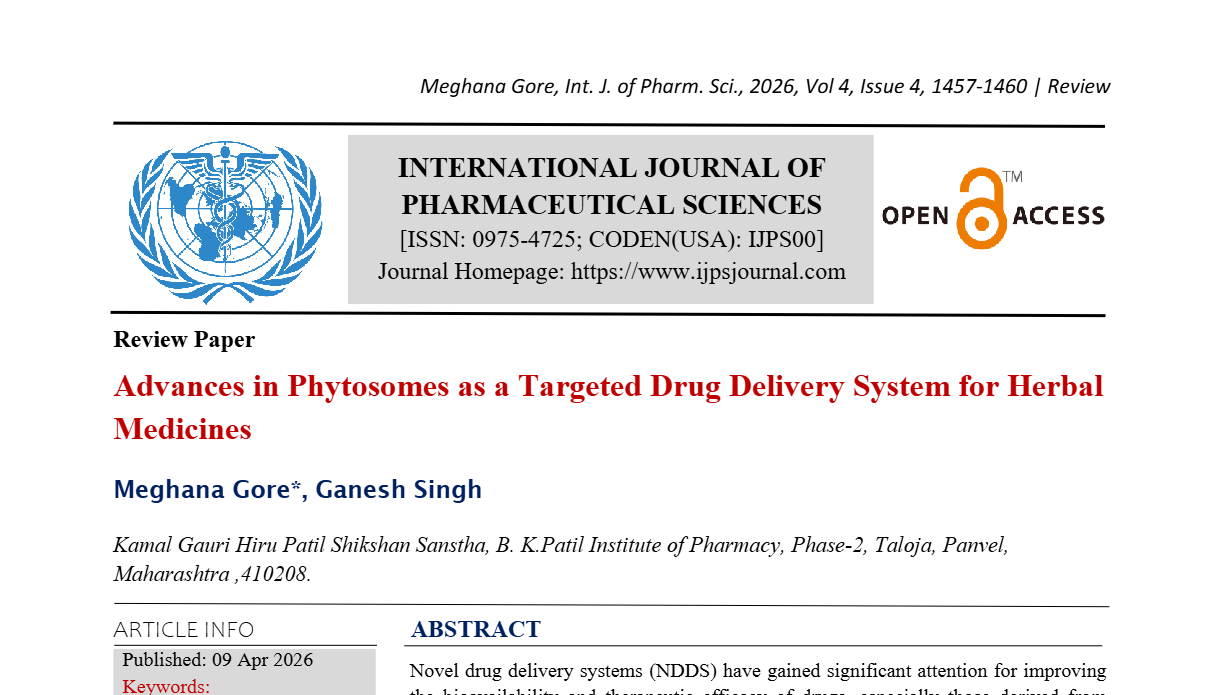 Advances in Phytosomes as a Targeted Drug Delivery System for Herbal Medicines