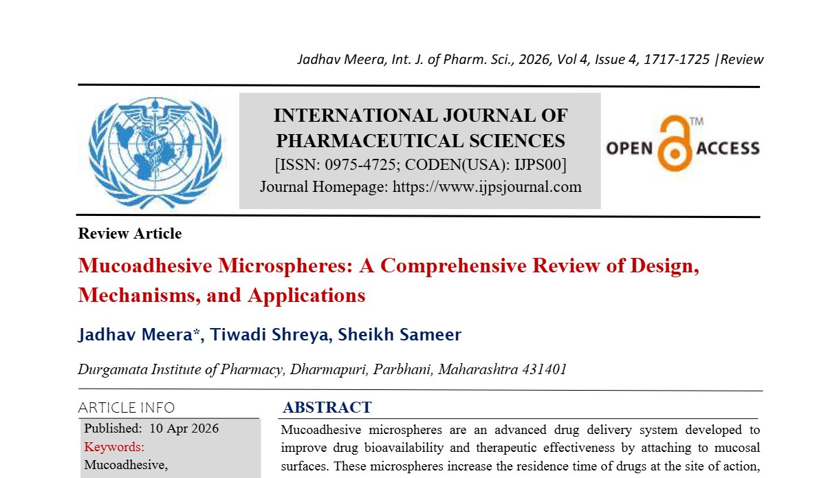 Mucoadhesive Microspheres: A Comprehensive Review of Design, Mechanisms, and Applications  