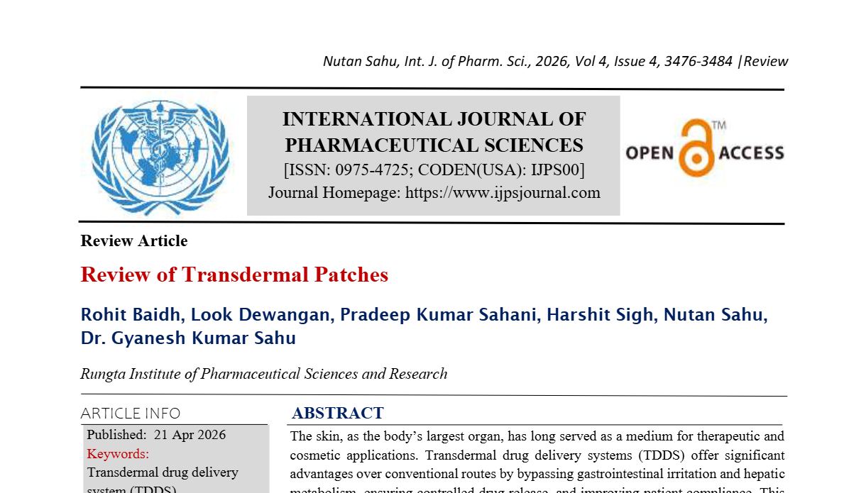 Review of Transdermal Patches