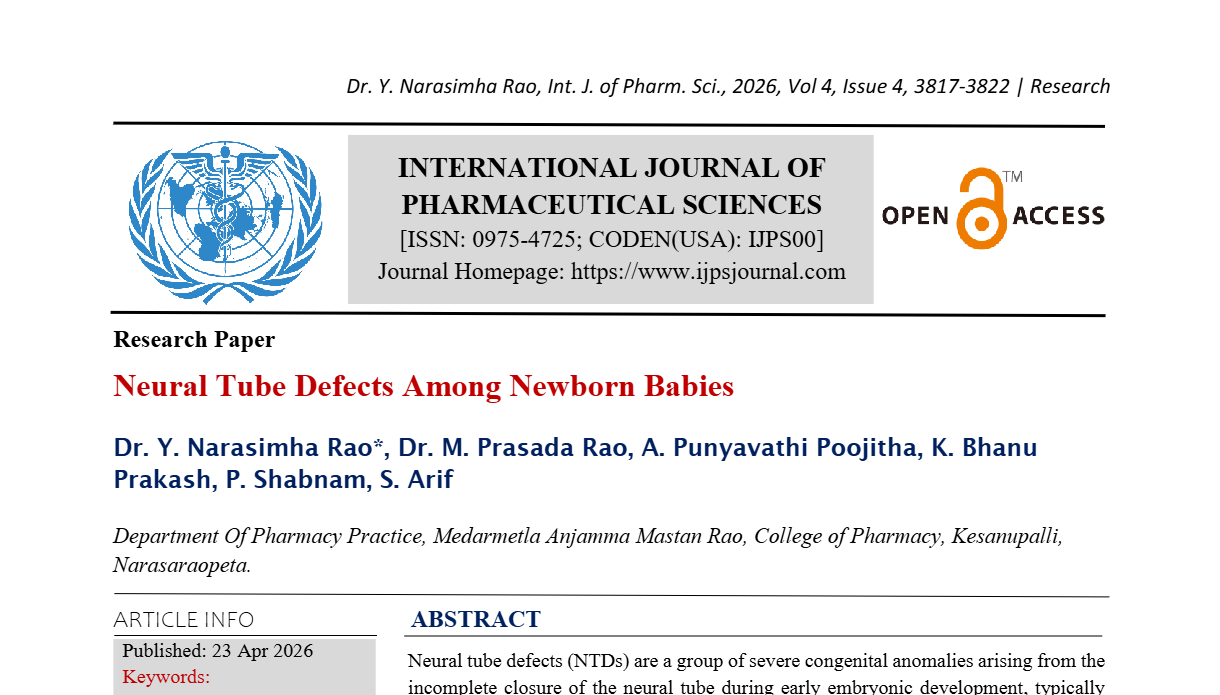 Neural Tube Defects Among Newborn Babies