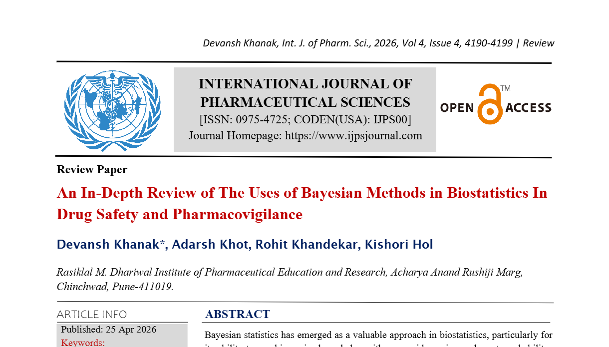 An In-Depth Review Of The Uses Of Bayesian Methods In Biostatistics In Drug Safety And Pharmacovigilance.