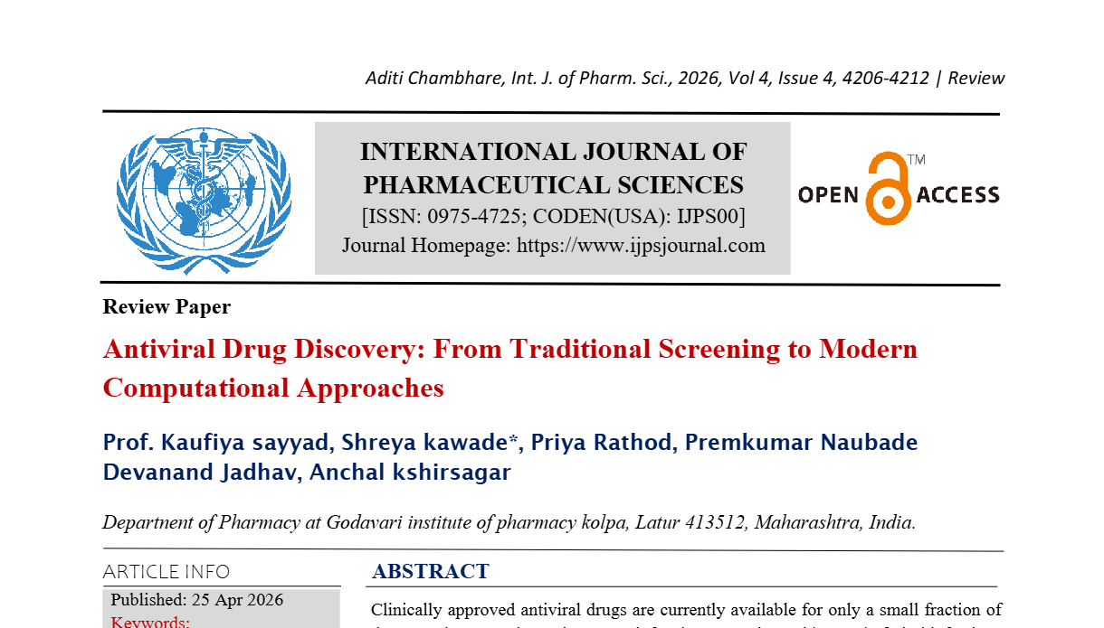 Antiviral Drug Discovery: From Traditional Screening to Modern Computational Approaches