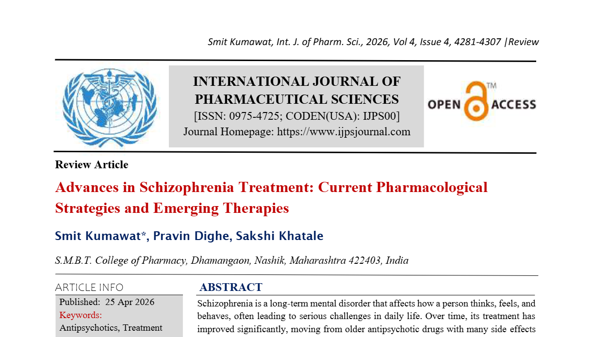Advances in Schizophrenia Treatment: Current Pharmacological Strategies and Emerging Therapies
