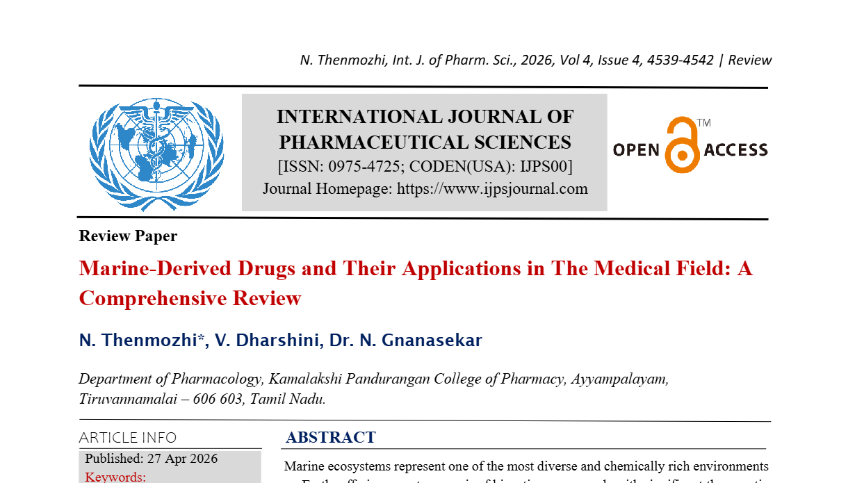 Marine-Derived Drugs and Their Applications in The Medical Field: A Comprehensive Review