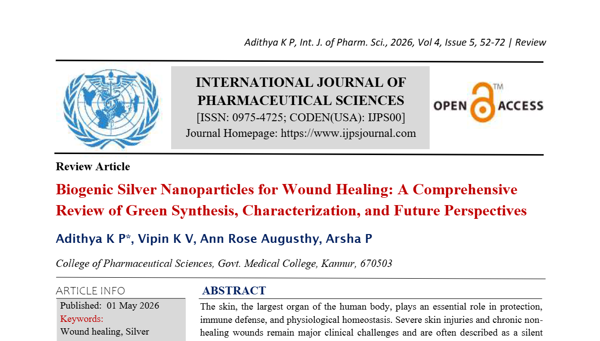 Biogenic Silver Nanoparticles for Wound Healing: A Comprehensive Review of Green Synthesis, Characterization, and Future Perspectives