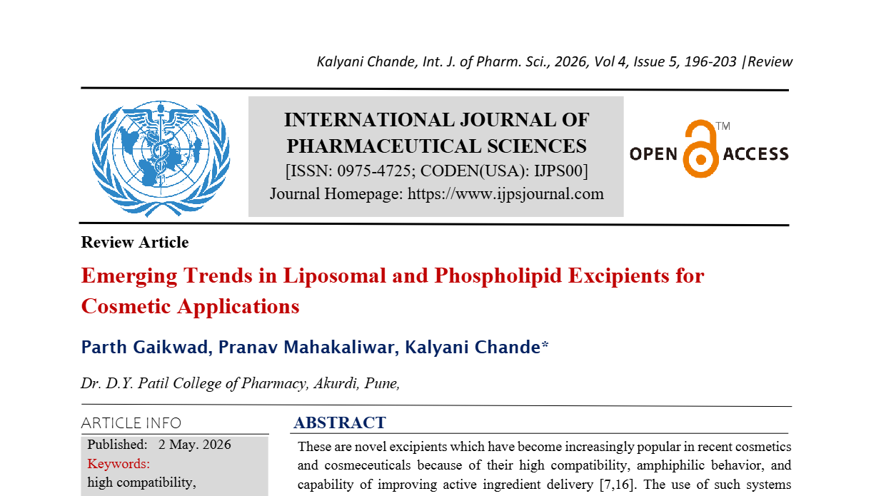 Emerging Trends in Liposomal and Phospholipid Excipients for Cosmetic Applications