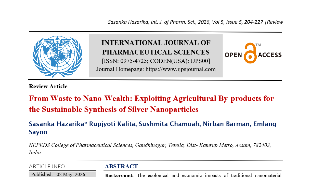 From Waste to Nano-Wealth: Exploiting Agricultural By-products for the Sustainable Synthesis of Silver Nanoparticles