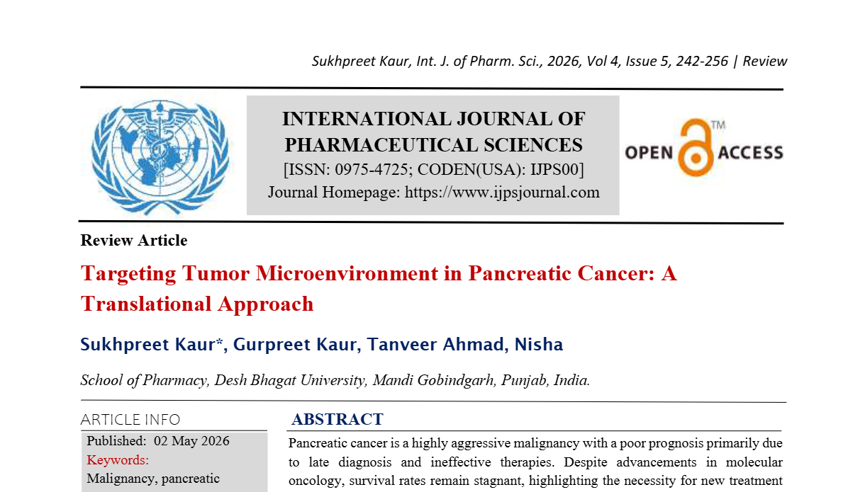 Targeting Tumor Microenvironment in Pancreatic Cancer: A Translational Approach
