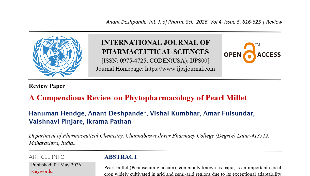 A Compendious Review on Phytopharmacology of Pearl Millet