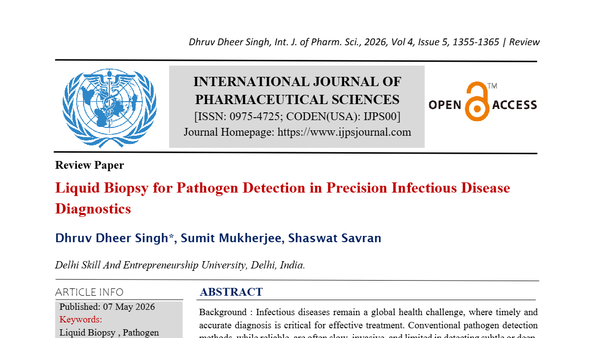 Liquid Biopsy for Pathogen Detection in Precision Infectious Disease Diagnostics