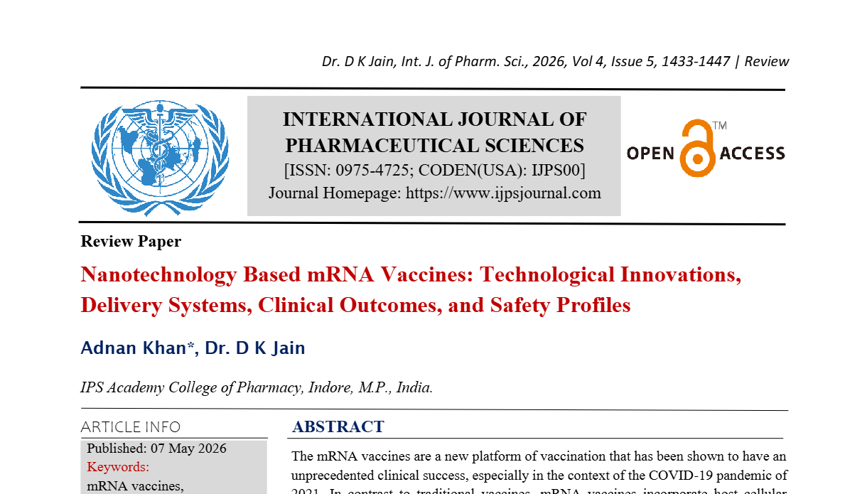 Nanotechnology Based mRNA Vaccines: Technological Innovations, Delivery Systems, Clinical Outcomes, and Safety Profiles