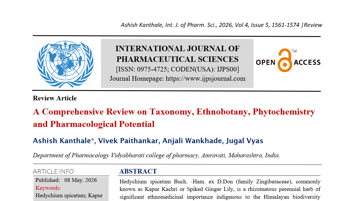 A Comprehensive Review on Taxonomy, Ethnobotany, Phytochemistry and Pharmacological Potential