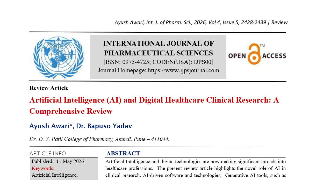 Artificial Intelligence (AI) and Digital Healthcare Clinical Research: A Comprehensive ReviewAI and digital healthcare in clinical research 