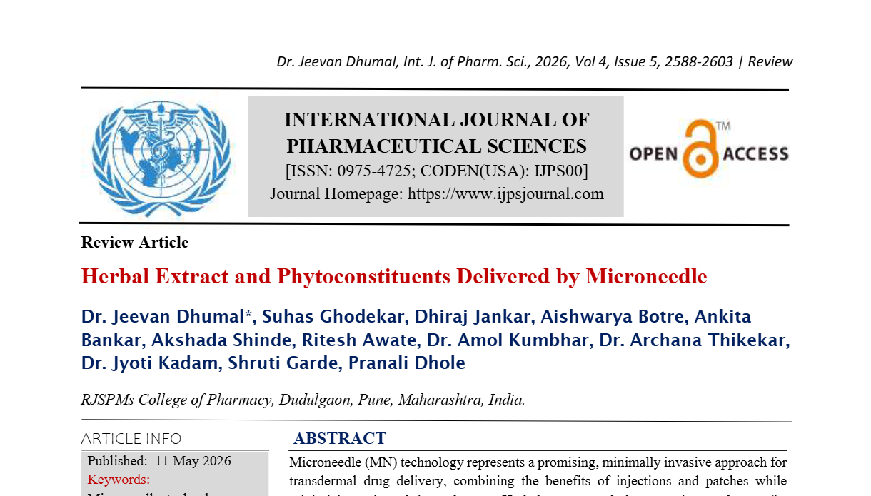 Herbal Extract and Phytoconstituents Delivered by Microneedle