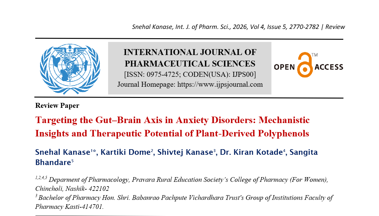 Targeting the Gut–Brain Axis in Anxiety Disorders: Mechanistic Insights and Therapeutic Potential of Plant-Derived Polyphenols