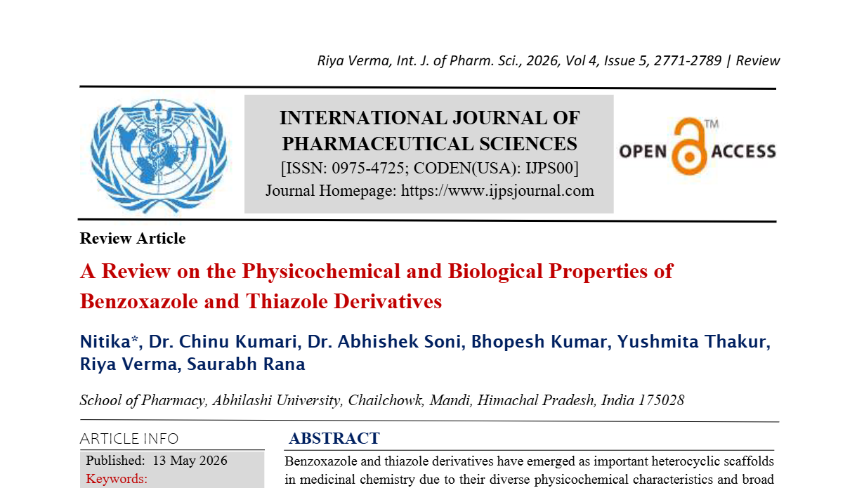 A Review on the Physicochemical and Biological Properties of Benzoxazole and Thiazole Derivatives