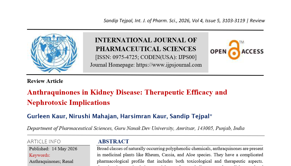 Anthraquinones in Kidney Disease: Therapeutic Efficacy and Nephrotoxic Implications