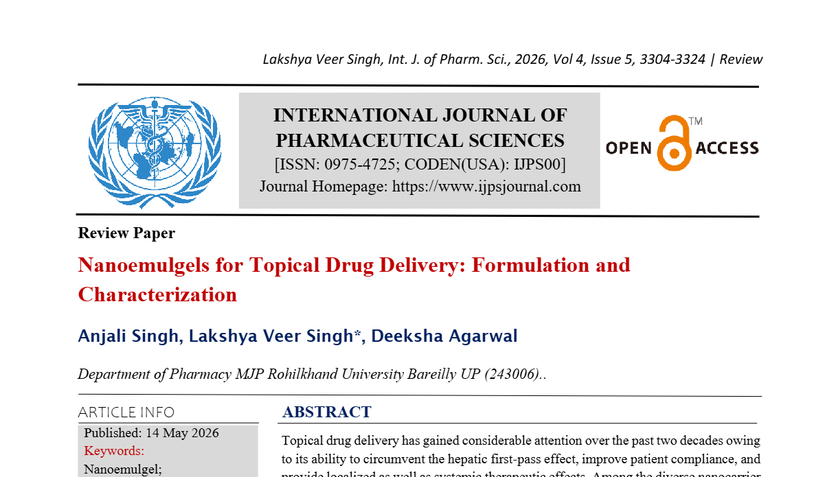 Nanoemulgels for Topical Drug Delivery: Formulation and Characterization