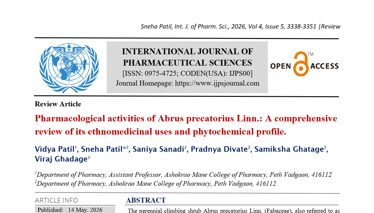 Pharmacological activities of Abrus precatorius Linn.: A comprehensive review of its ethnomedicinal uses and phytochemical profile.