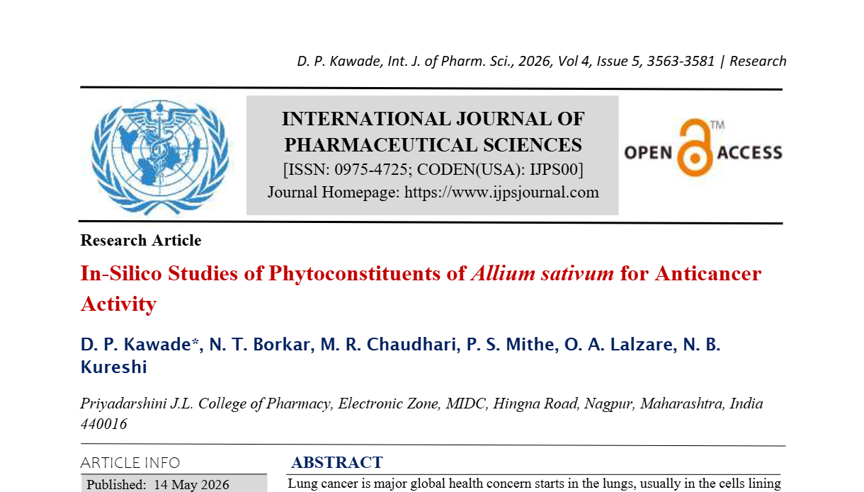 In-Silico Studies of Phytoconstituents of Allium sativum for Anticancer Activity