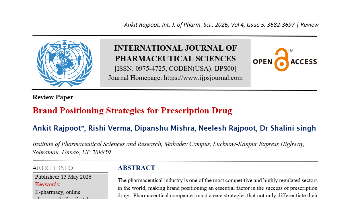 Brand Positioning Strategies for Prescription Drug