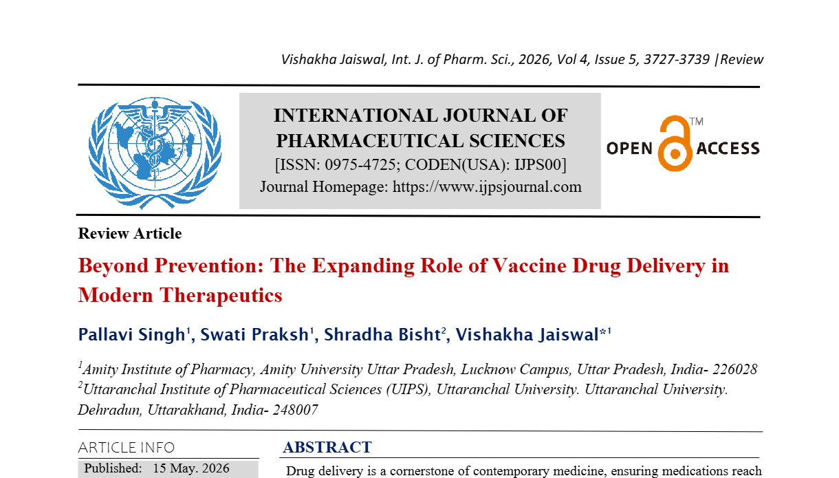 Beyond Prevention: The Expanding Role of Vaccine Drug Delivery in Modern Therapeutics