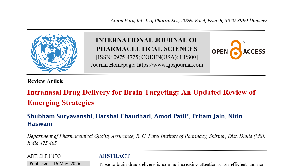 Intranasal Drug Delivery for Brain Targeting: An Updated Review of Emerging Strategies