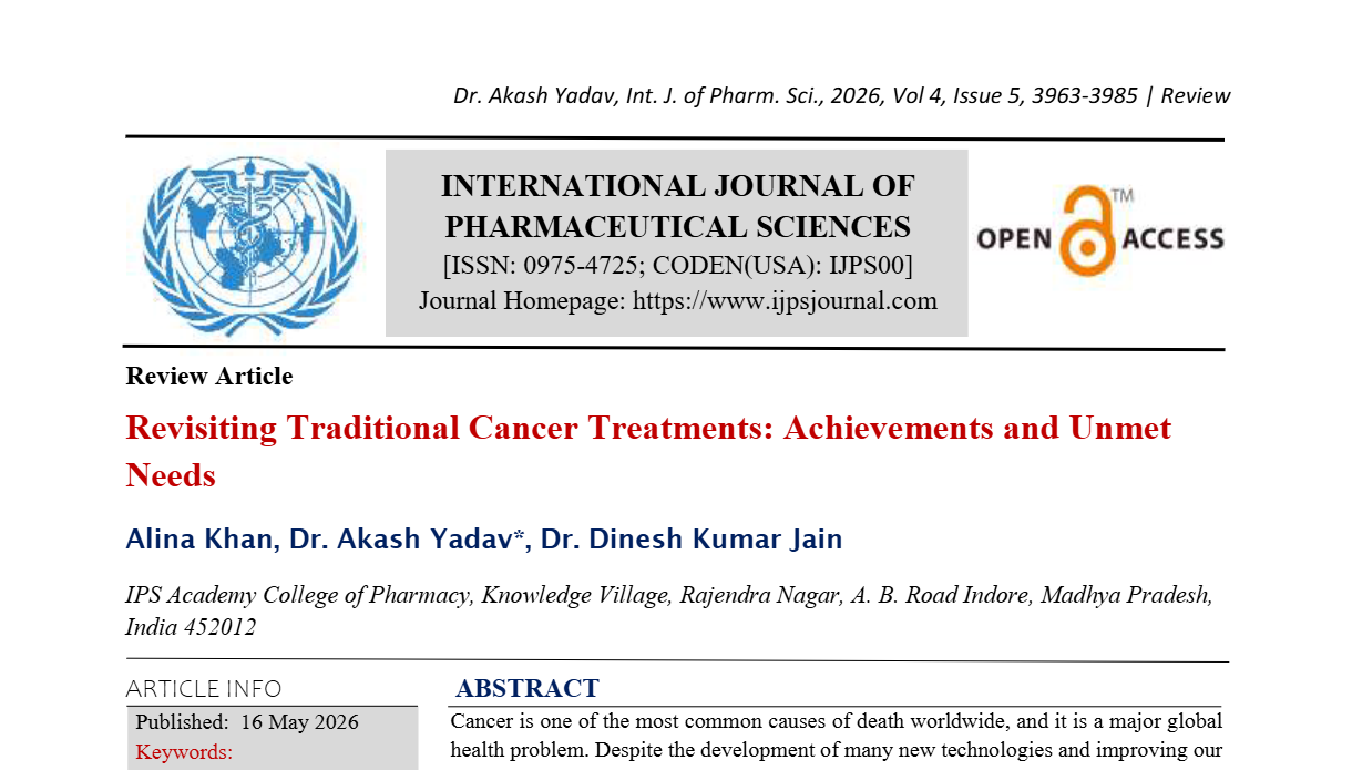 Revisiting Traditional Cancer Treatments: Achievements and Unmet Needs