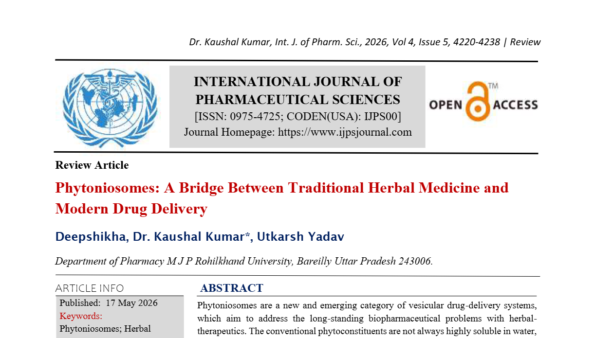 Phytoniosomes: A Bridge Between Traditional Herbal Medicine and Modern Drug Delivery