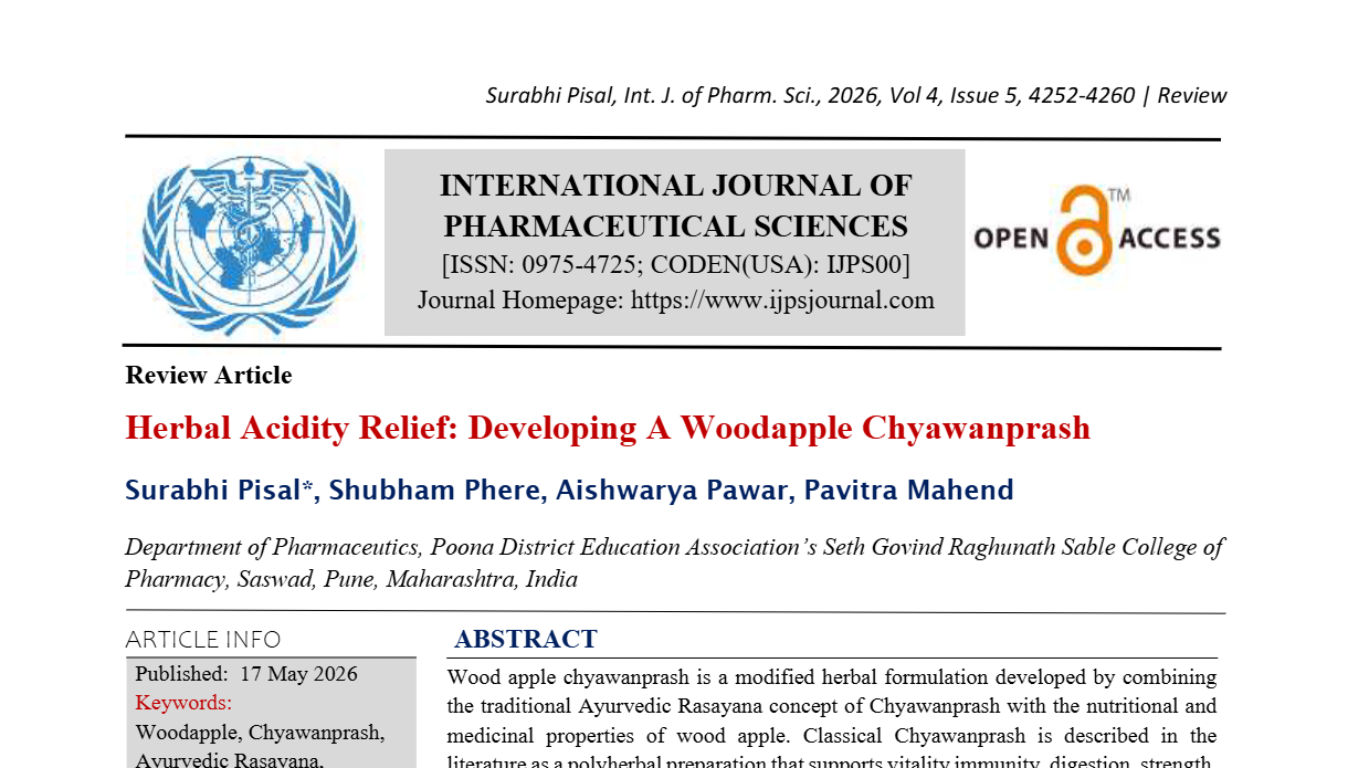 Herbal Acidity Relief: Developing A Woodapple Chyawanprash